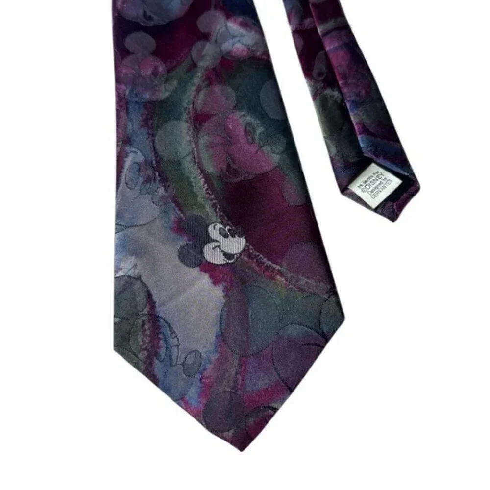 Vintage Cervantes Disney Silk Tie Mickey Mouse Abstract Artsy‎ Career Formal